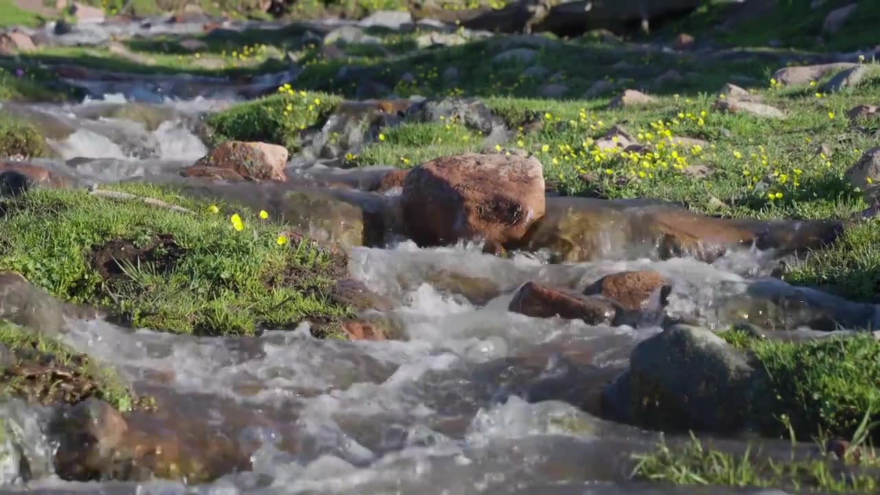 山间溪流升格视频素材