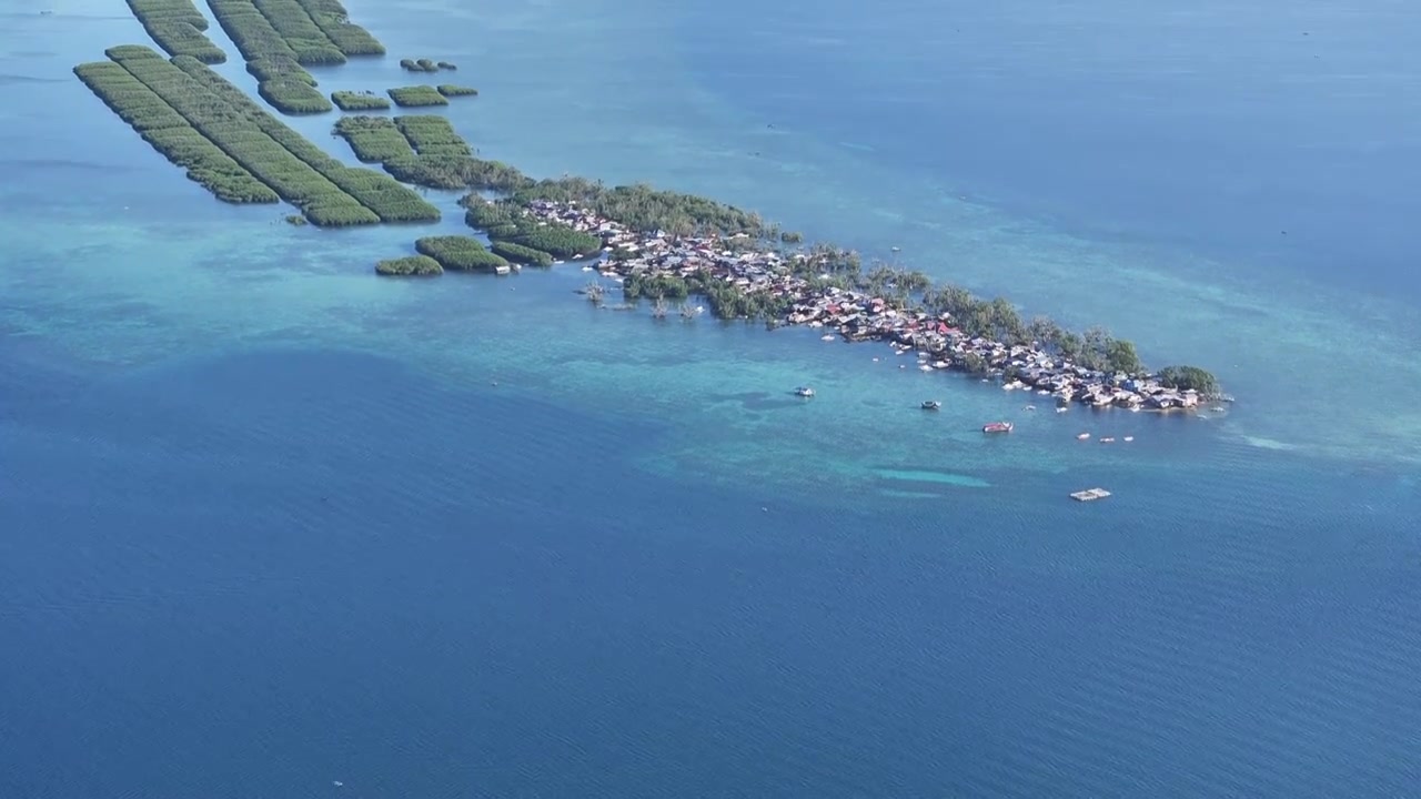 千岛之国，宿务省，宿务海峡，保和省，保和岛，Batasan Island，Batasan岛，航拍视频素材