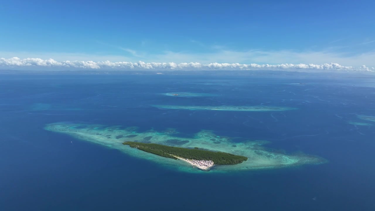 千岛之国，宿务省，宿务海峡，保和省，保和岛，Inanuran Island，Inanuran岛，航拍视频素材