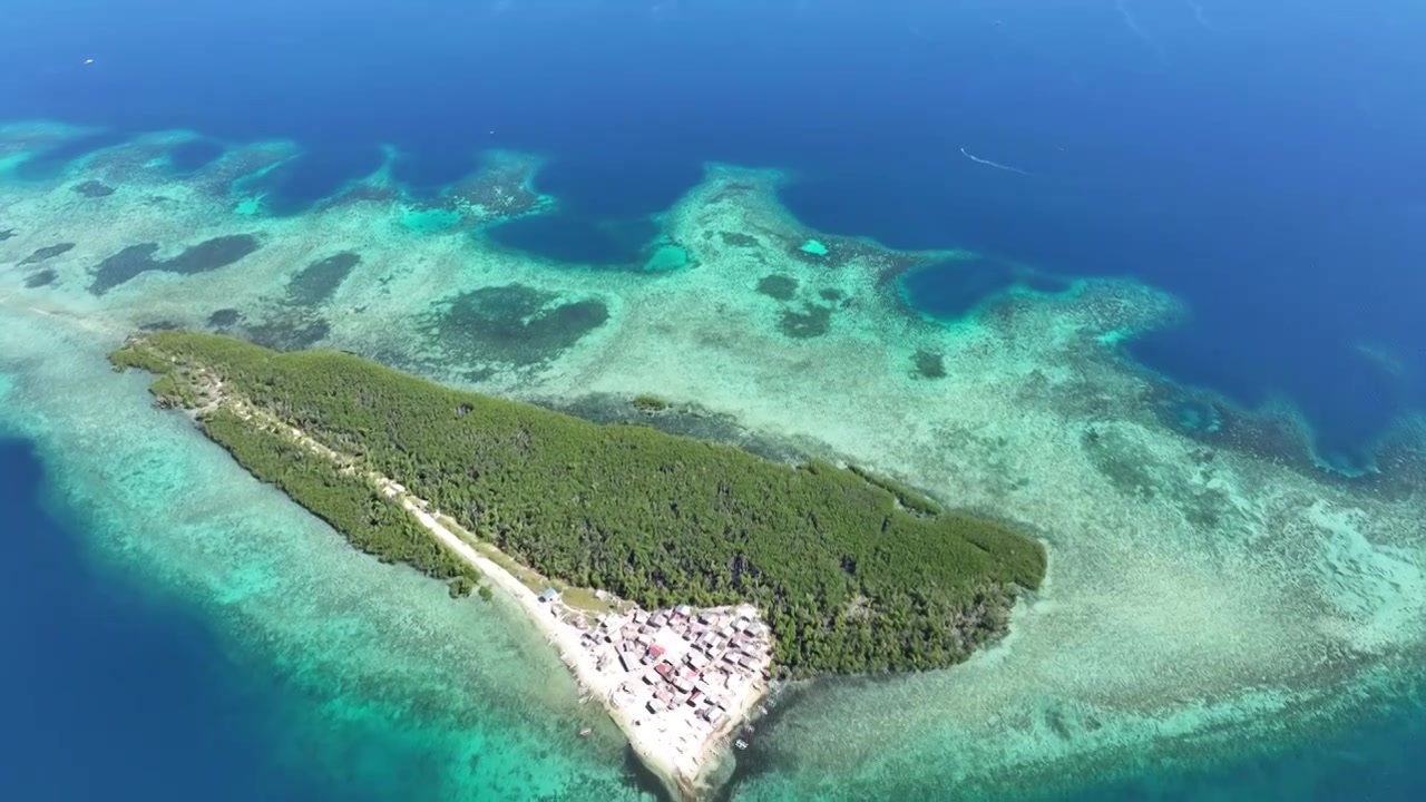 千岛之国，宿务省，宿务海峡，保和省，保和岛，Inanuran Island，Inanuran岛，航拍视频素材