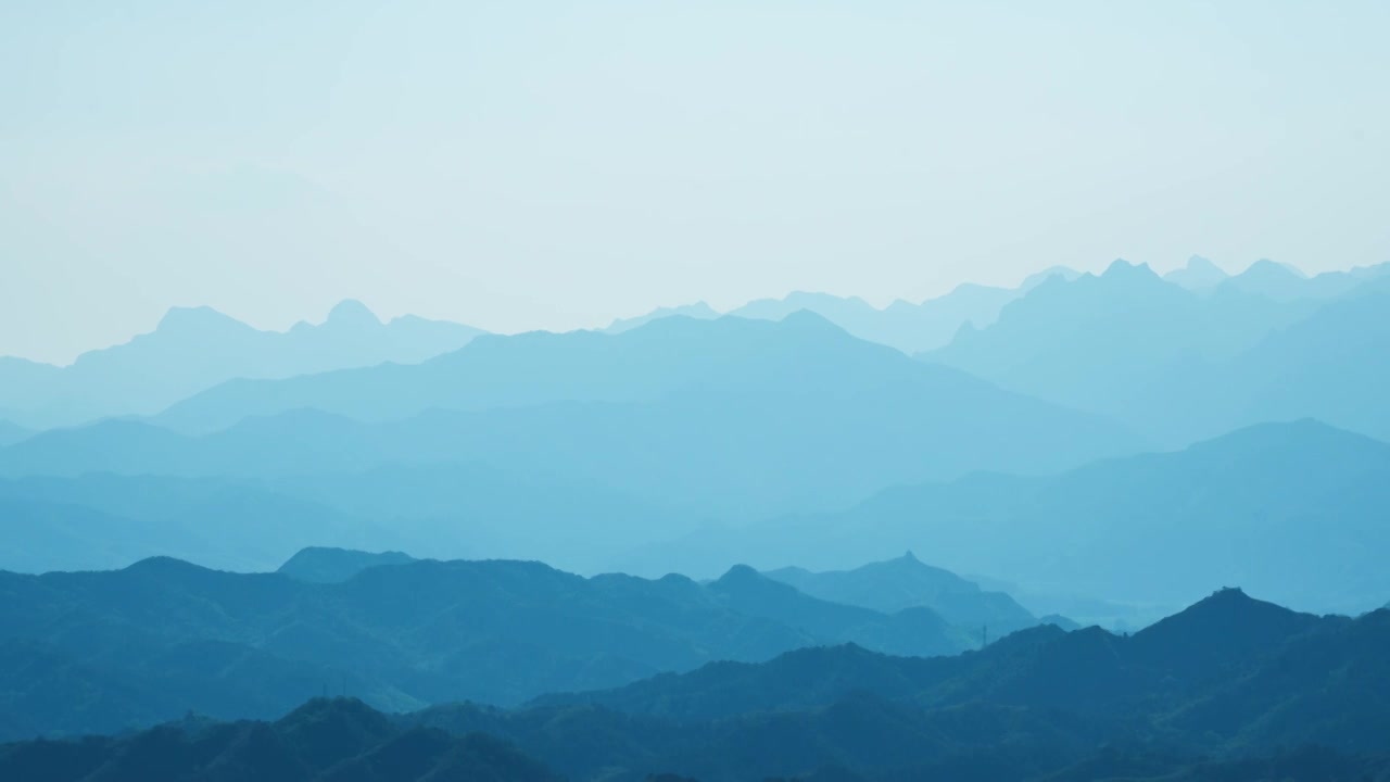 中国传统文化水墨丹青山脉视频素材