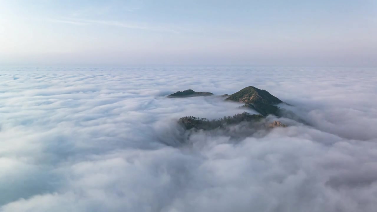 崂山云海视频素材