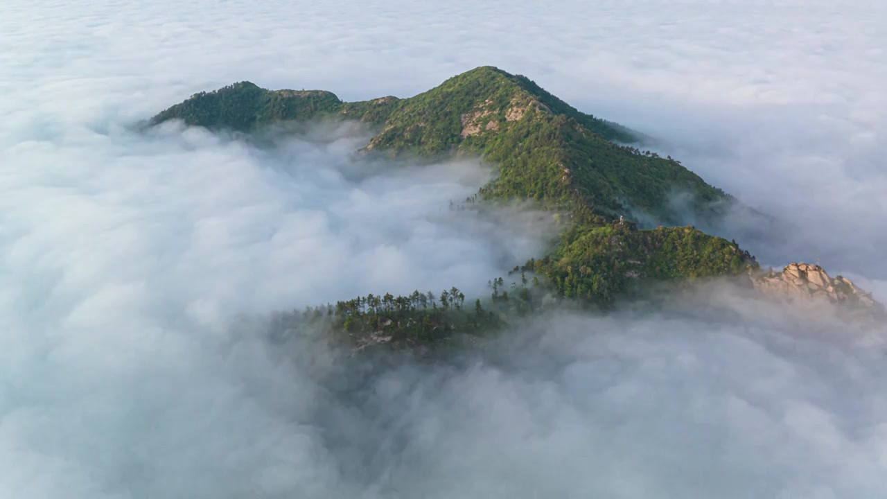 崂山云海视频素材