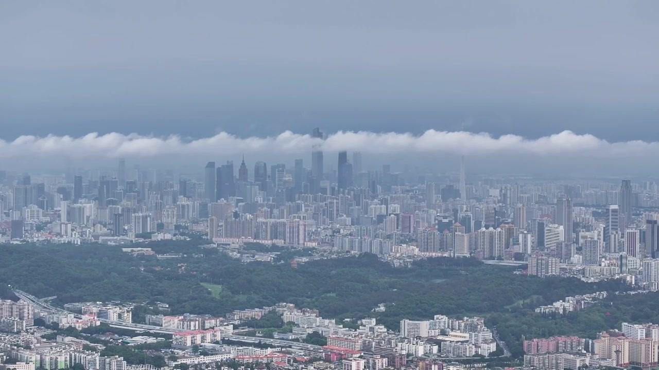 航拍广州地标建筑视频素材