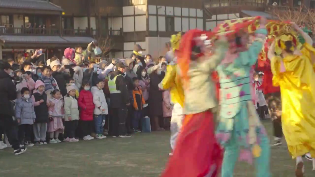 无锡拈花湾新年嘉年华游行视频素材