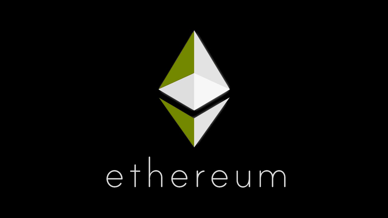 发光粒子的加密货币以太坊。背景3 d。Etherium视频素材