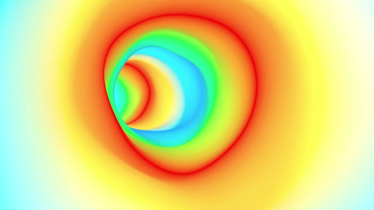 色彩趋势隧道介绍能够循环不绝视频素材