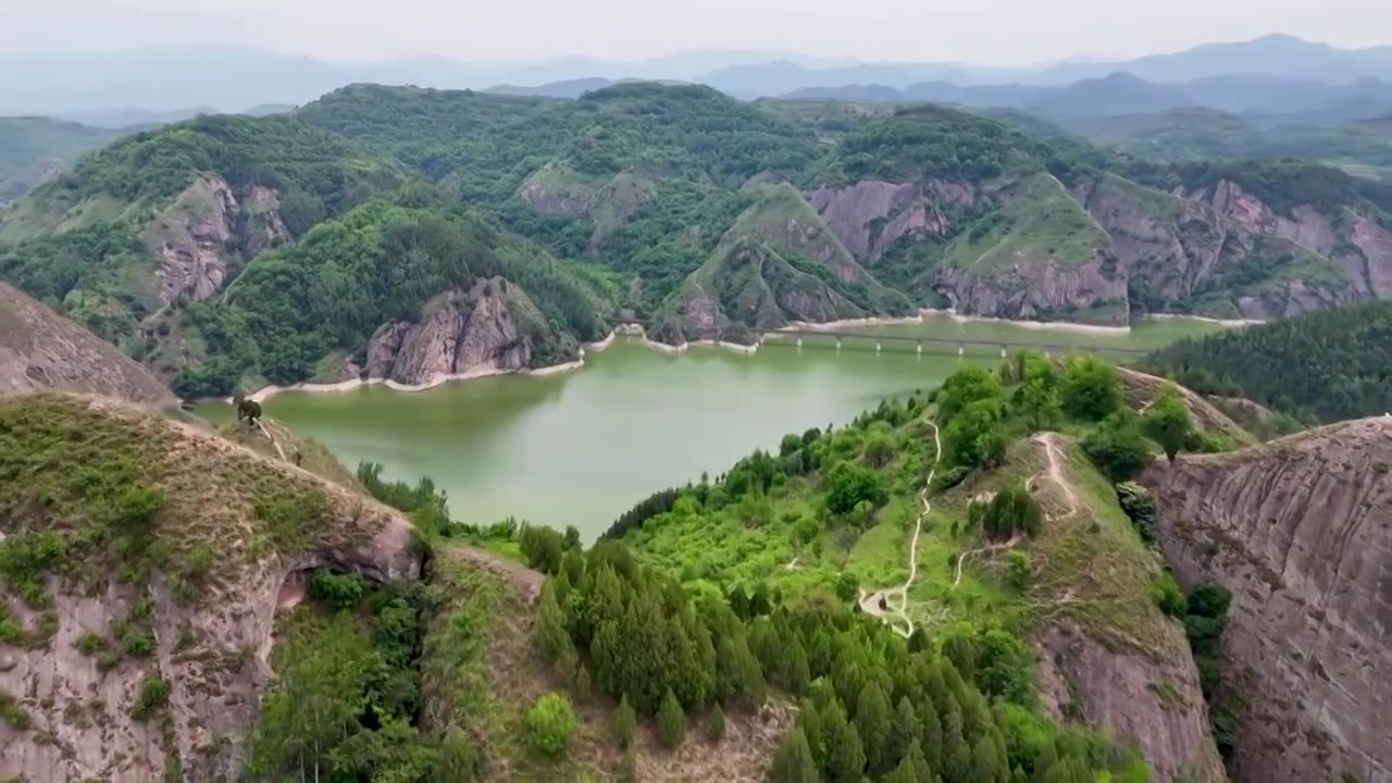 水库 宝鸡大水川视频素材