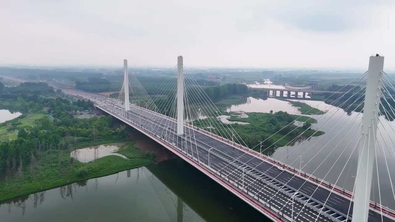 立交桥 沣河大桥视频素材