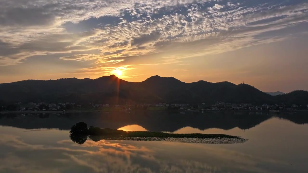 湖南桃江羞女湖国家湿地公园  熊朝阳 摄影视频素材