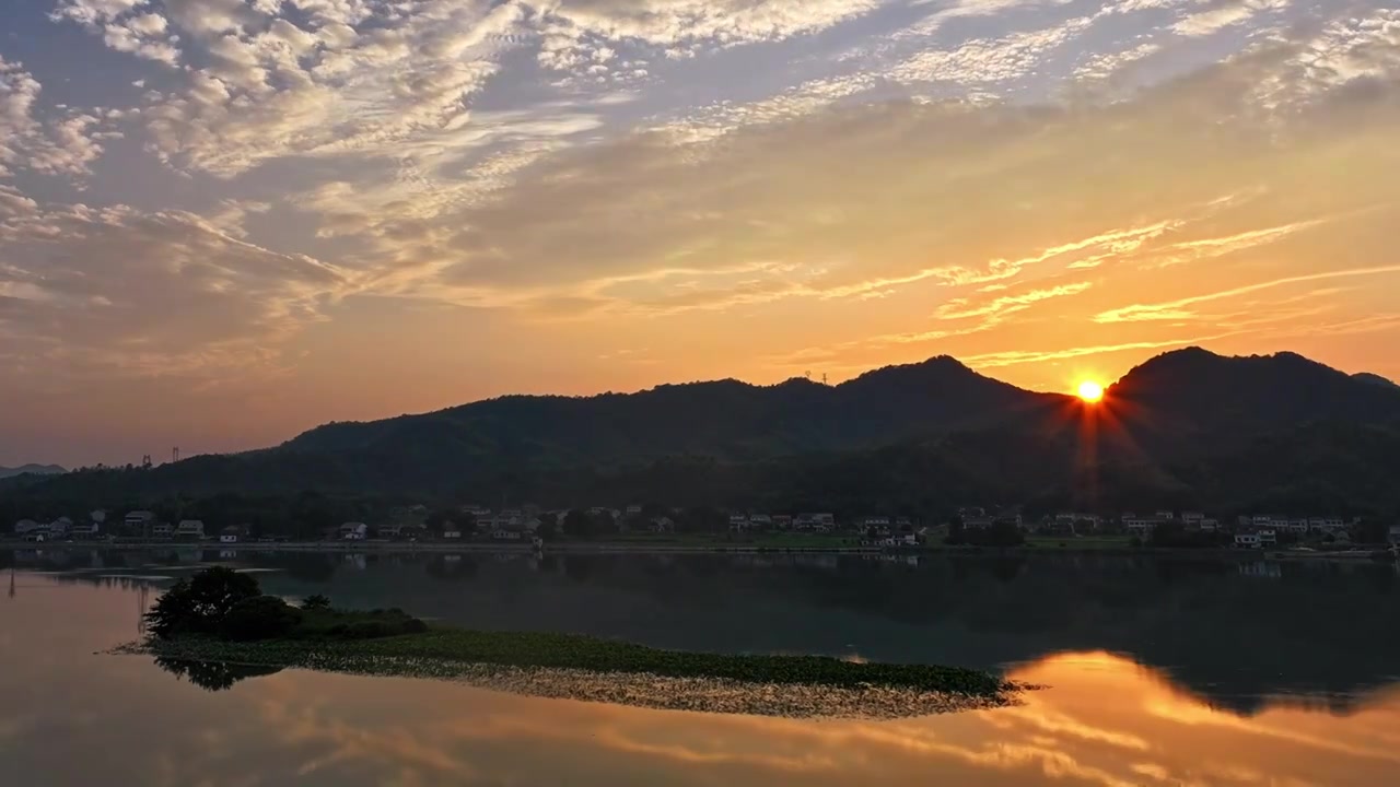 湖南桃江羞女湖国家湿地公园  熊朝阳 摄影视频素材