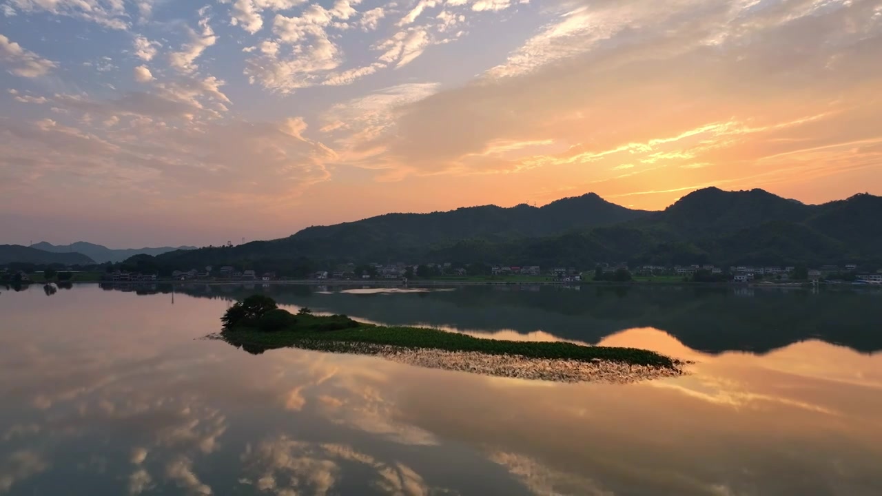 湖南桃江羞女湖国家湿地公园  熊朝阳 摄影视频素材