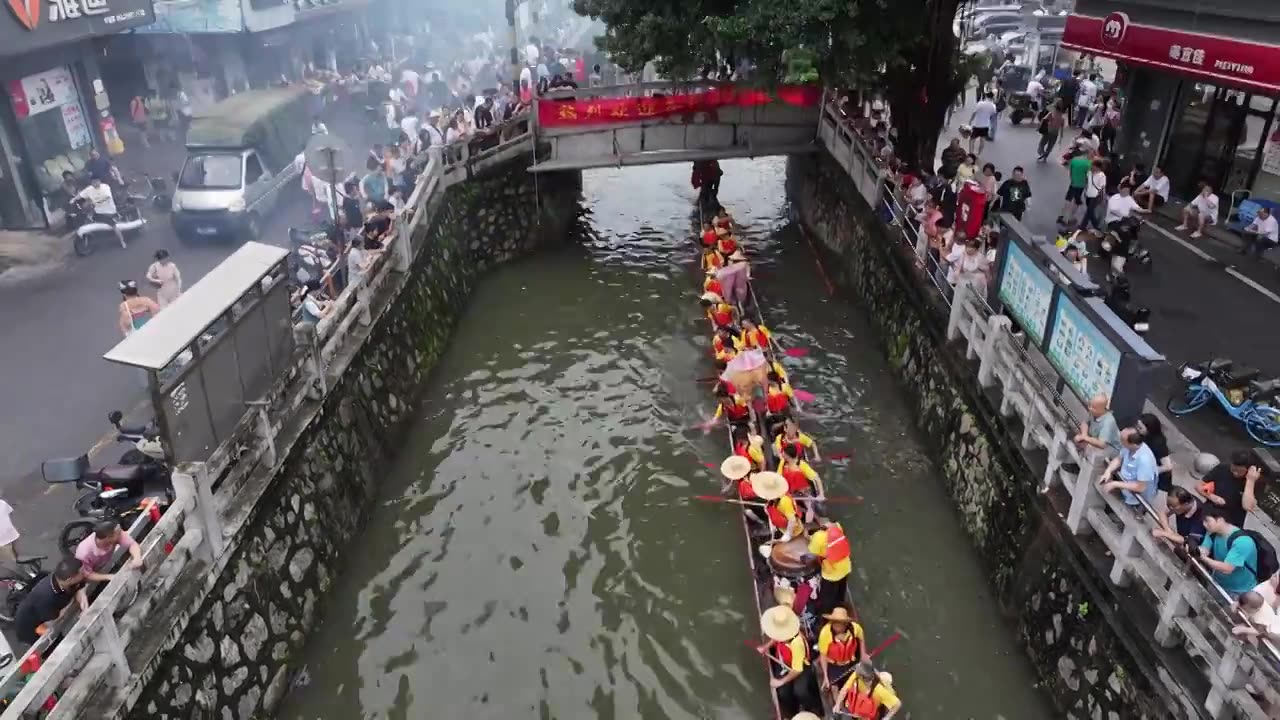 中国广东省广州市海珠区大塘招景视频素材