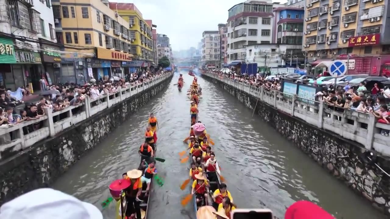 中国广东省广州市海珠区大塘招景视频素材