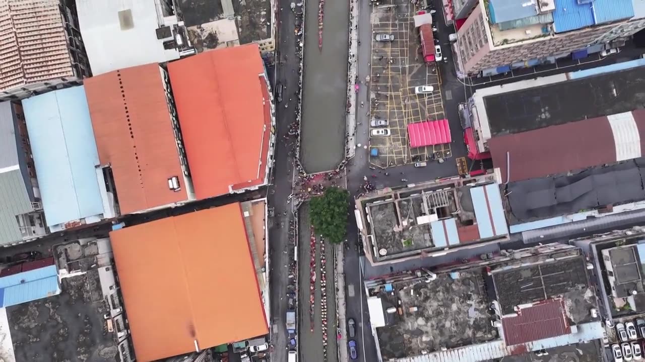 中国广东省广州市海珠区大塘招景视频素材