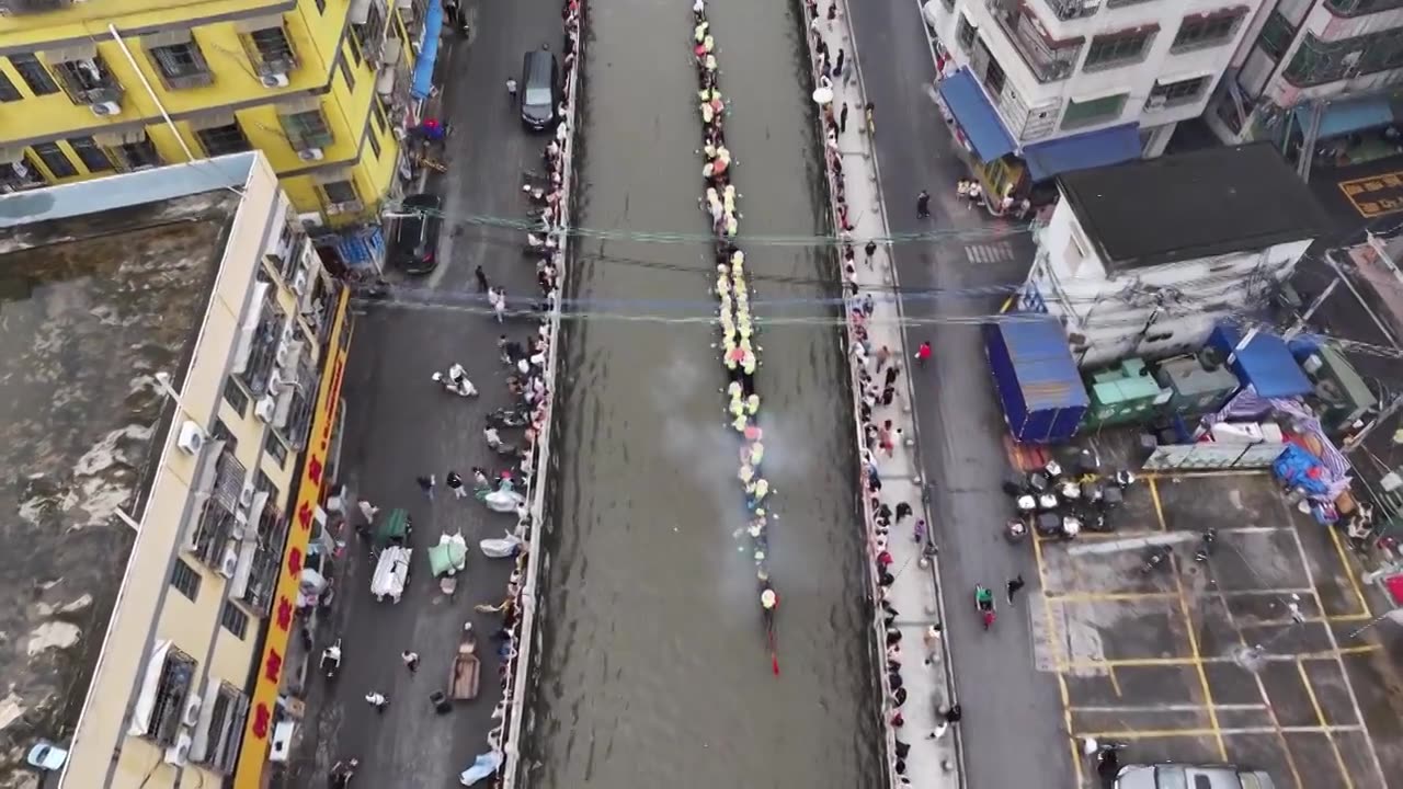 中国广东省广州市海珠区大塘招景视频素材