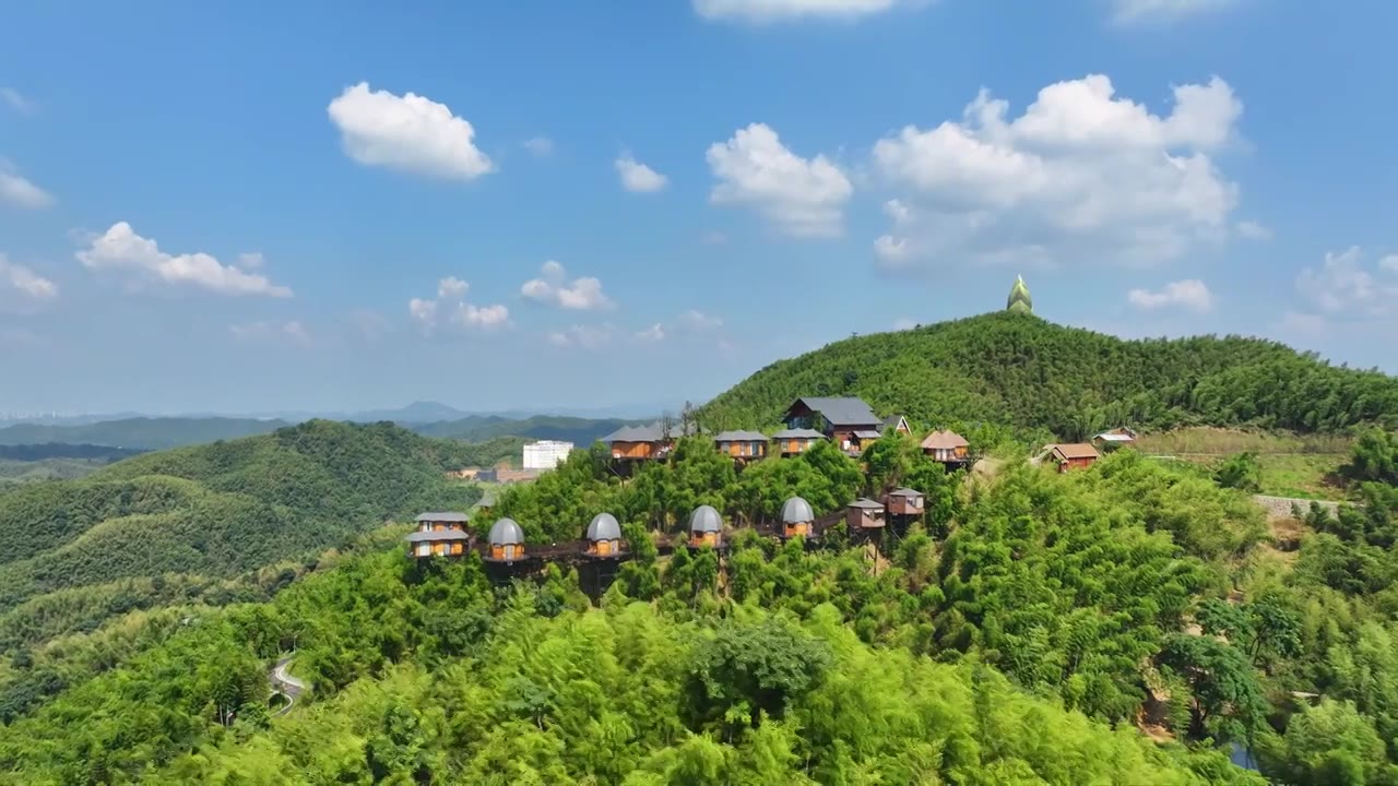 湖南桃江 桃花江竹海视频素材