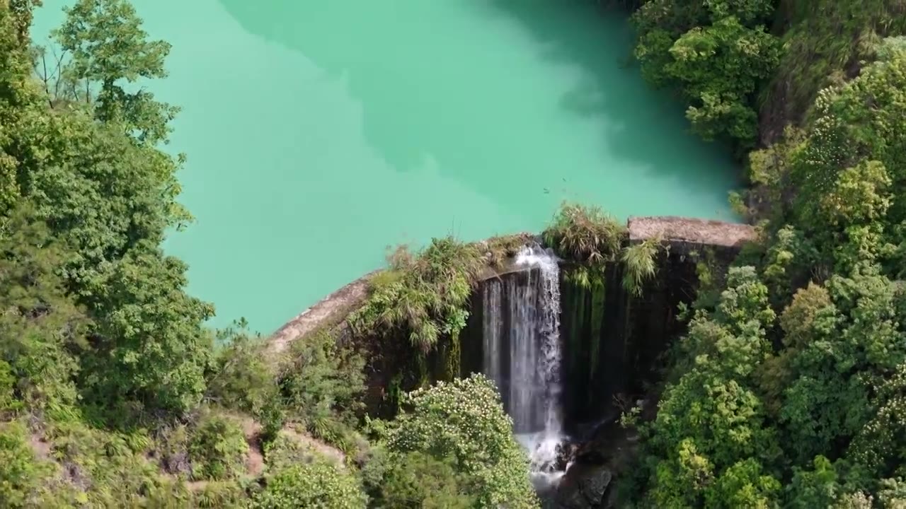 4k航拍-户外徒步胜地-浙江绍兴安山古道-十九峰视频下载