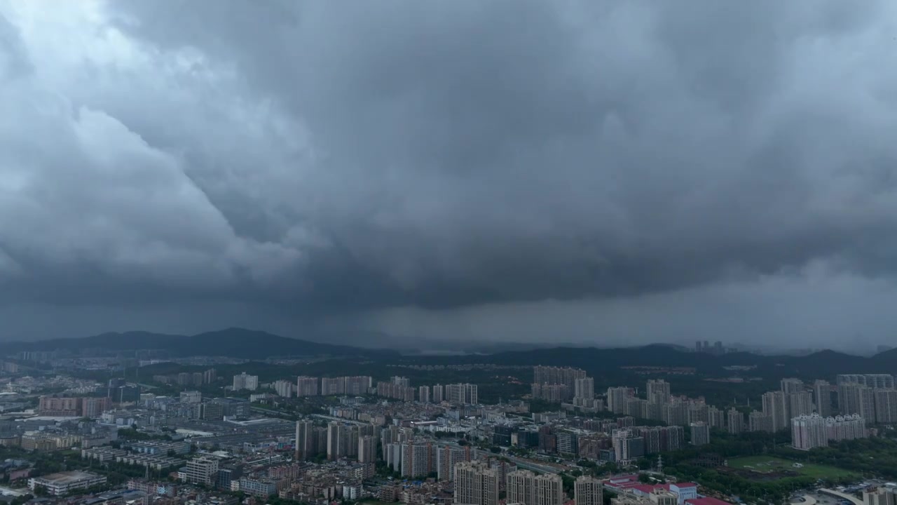 广东东莞暴雨天气延时拍摄视频下载