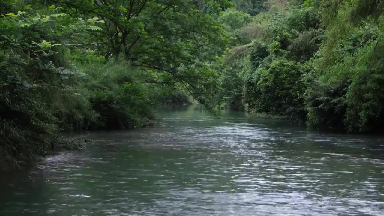 贵州农村风光河流视频素材