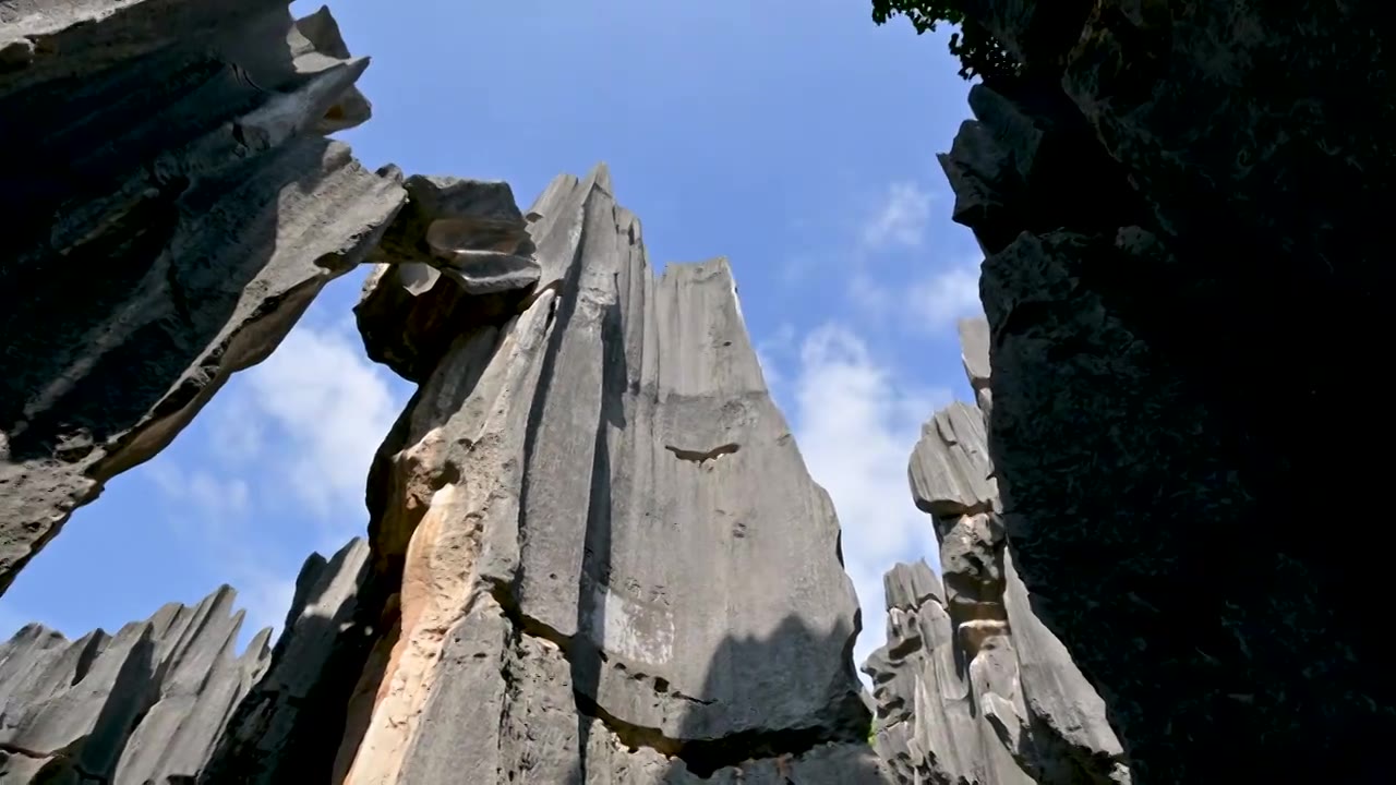 云南  石林风景区   世界自然遗产   世界地质公园   喀斯特地貌   自然景观视频素材