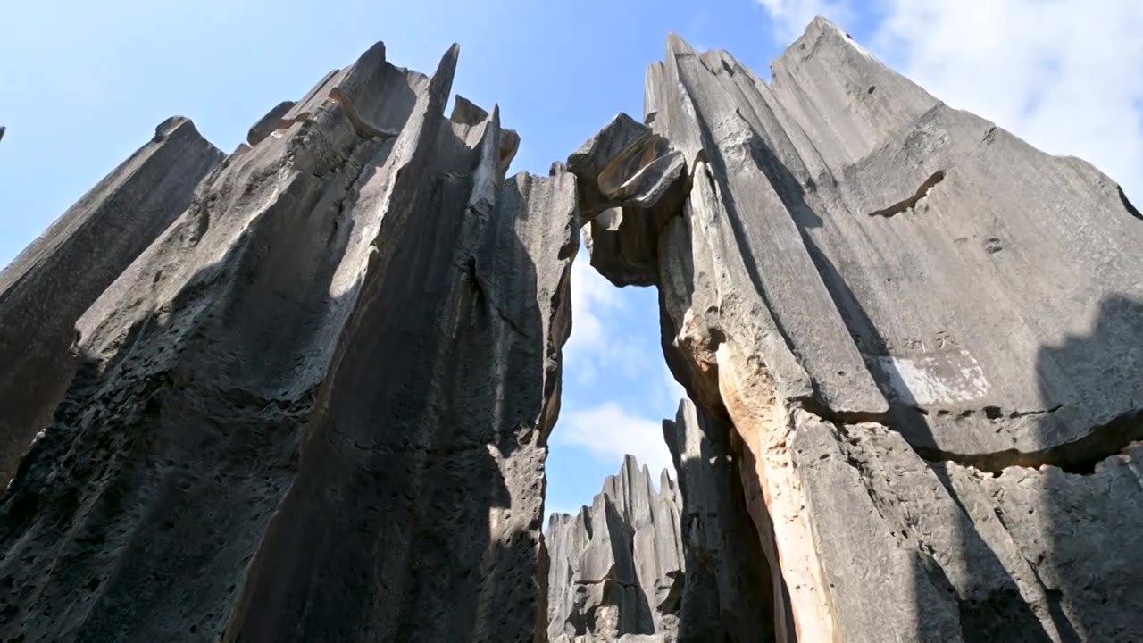 云南  石林风景区   世界自然遗产   世界地质公园   喀斯特地貌   自然景观视频素材