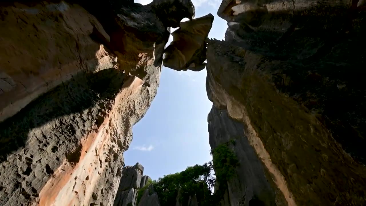 云南  石林风景区   世界自然遗产   世界地质公园   喀斯特地貌   自然景观视频素材