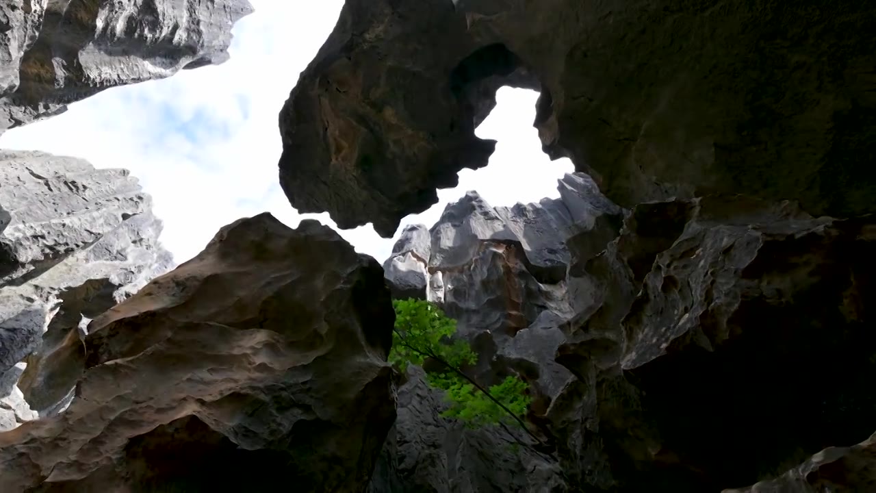 云南  石林风景区   世界自然遗产   世界地质公园   喀斯特地貌   自然景观视频素材