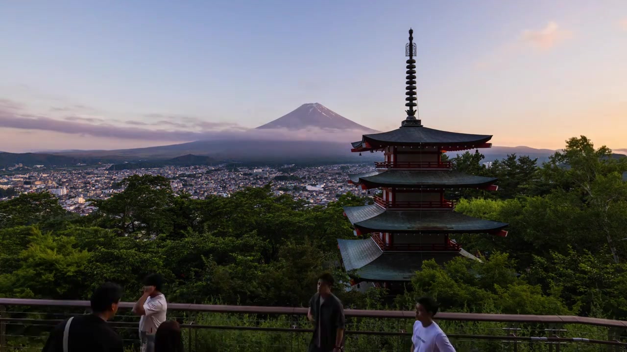 富士山日落视频下载