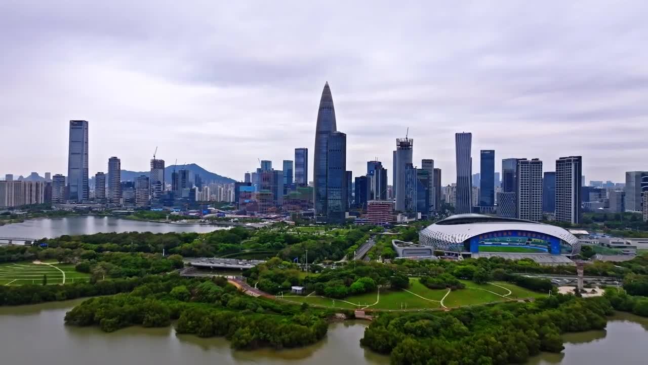 深圳航拍延时（合集）视频素材