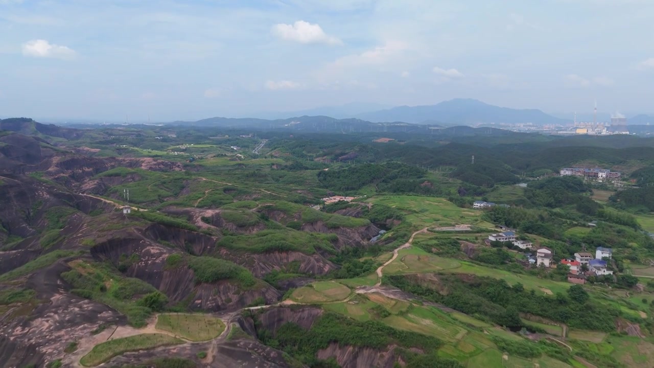 郴州马皇丘峡谷航拍视频下载