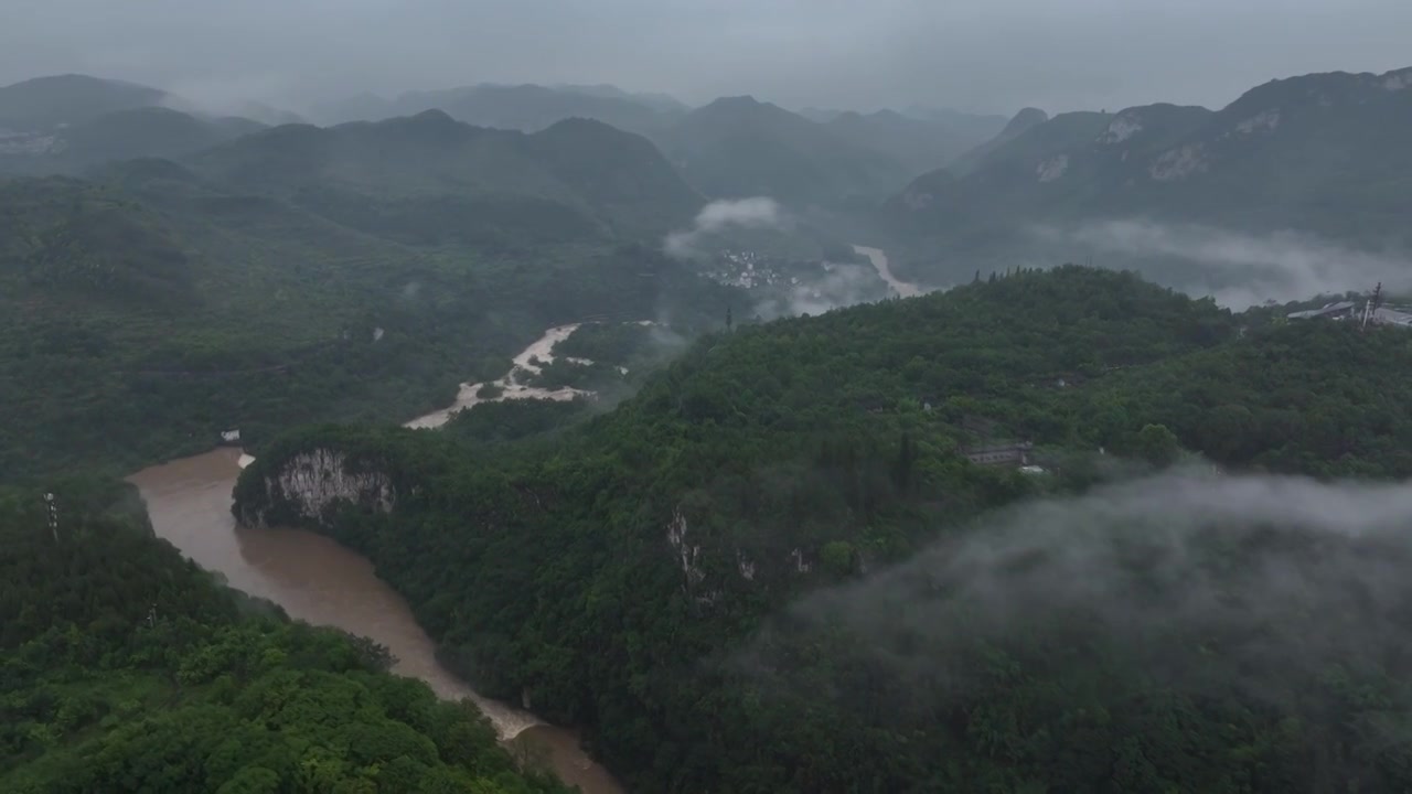 贵州安顺坝陵河大桥视频素材