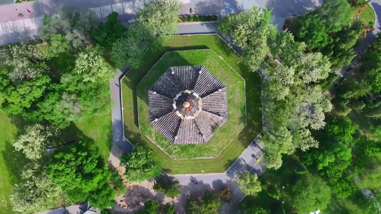 辽宁辽阳广佑寺白塔公园视频下载