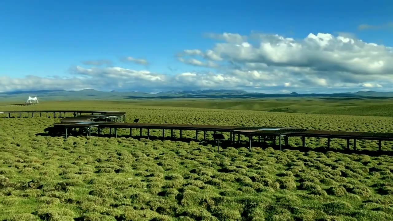 甘肃省甘南美仁大草原自然风景视频素材