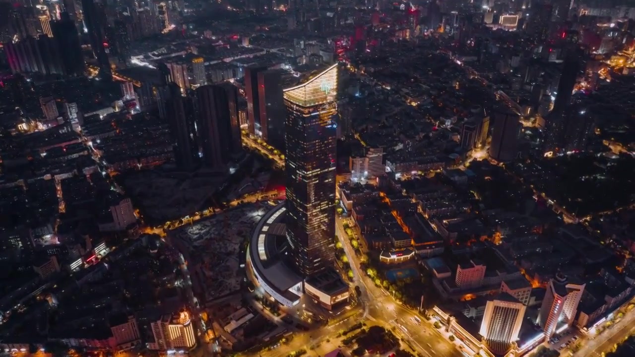 沈阳城市之巅的夜景视频下载