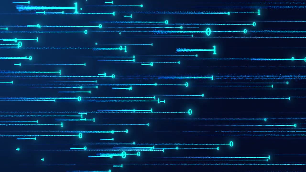 大数据二进制数字雨滚动视频素材