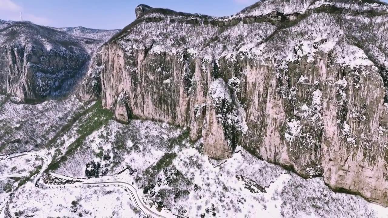 山西省长治市太行山春雪视频下载