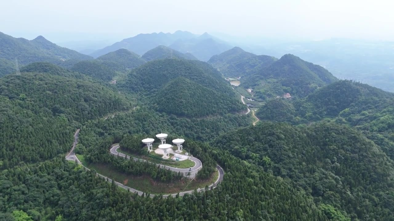 中国复眼工程（一期）航拍视频素材