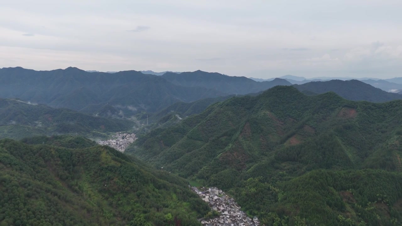 航拍安徽皖南宣城风景-渔梁坝视频素材