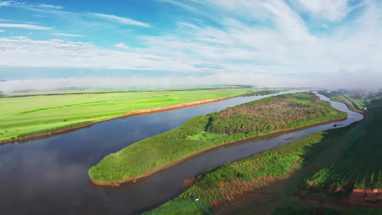 长江黄河草原河流三江源黄河九曲大美中国视频素材