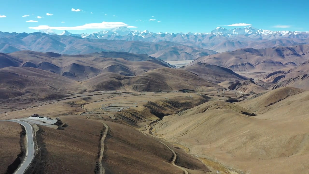 珠峰加乌拉山口观景台视频下载