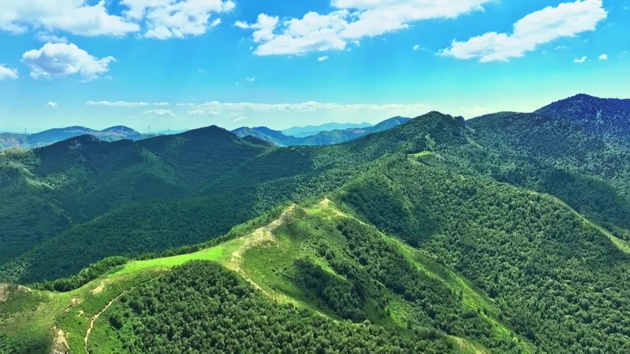 森林山脉环保低碳山区绿色视频素材