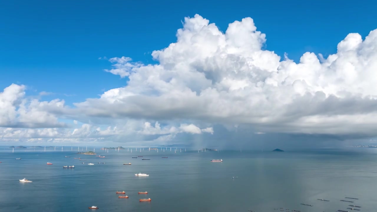 蓝天大海白云延时视频下载