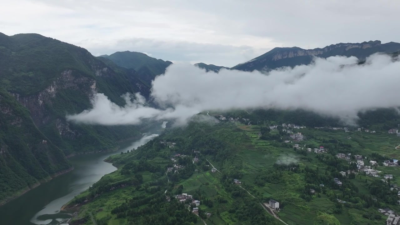 湖北恩施大峡谷景区航拍视频素材