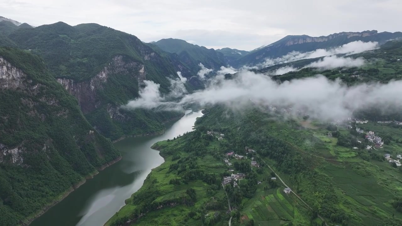 湖北恩施大峡谷景区航拍视频素材