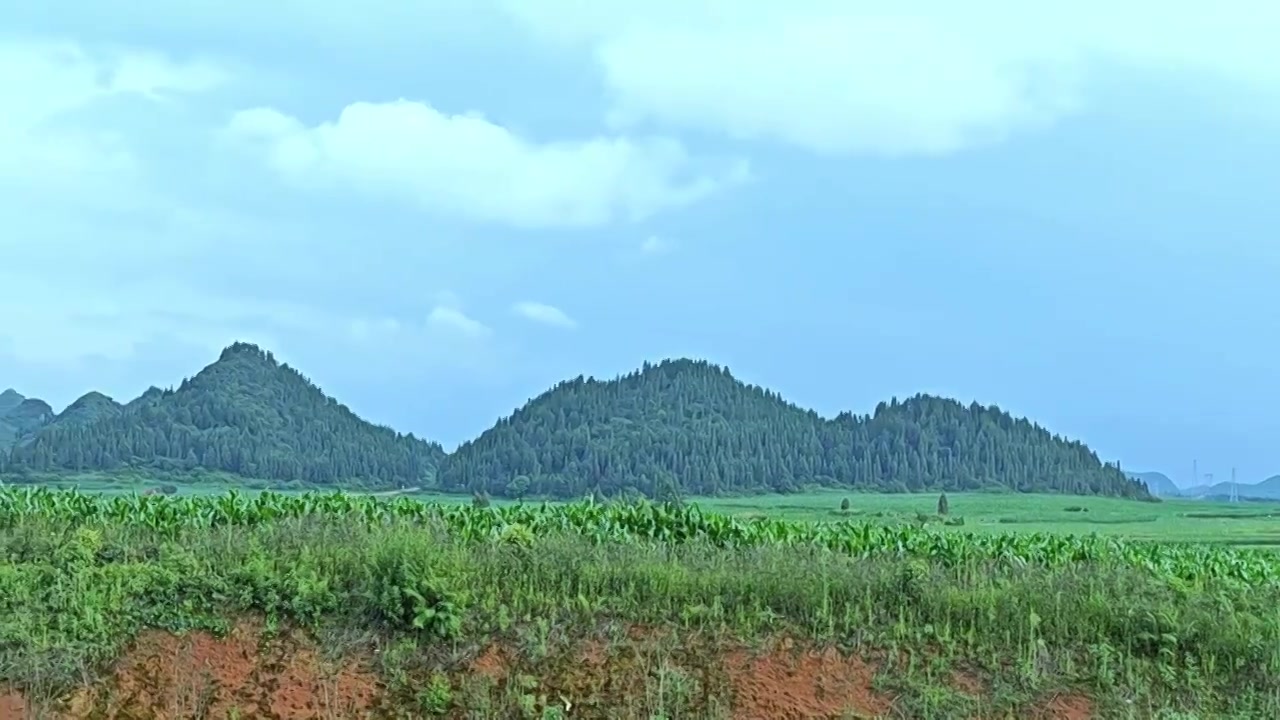 云南罗平金鸡峰丛自然风景区视频素材