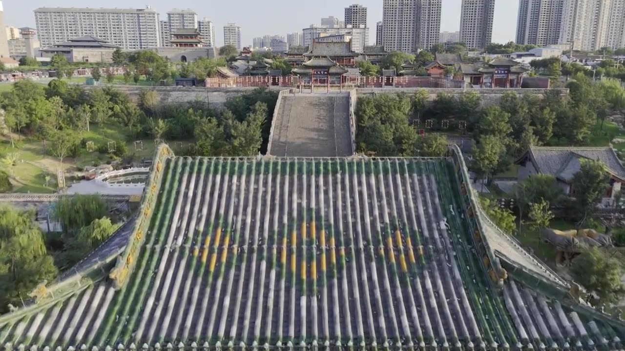 山西运城池神庙视频视频素材