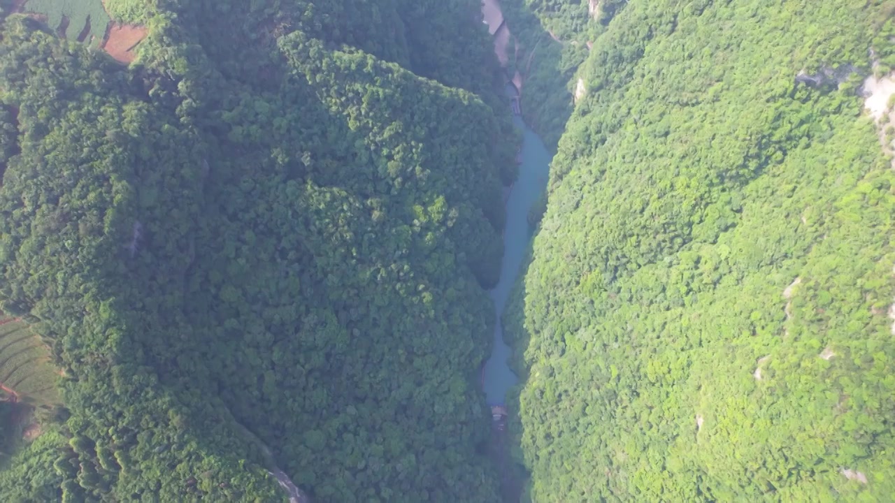 4K张家界大峡谷自然风光峡谷风貌航拍视频视频素材