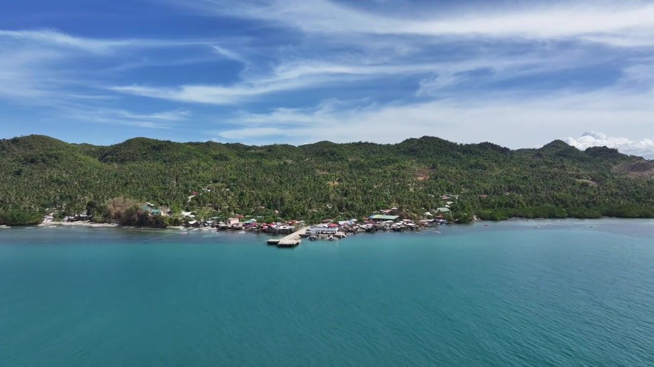 菲律宾，宿务省Cebu，保和省，保和岛Bohol，马比尼Mabini，BAYBAYON，码头，航拍视频下载