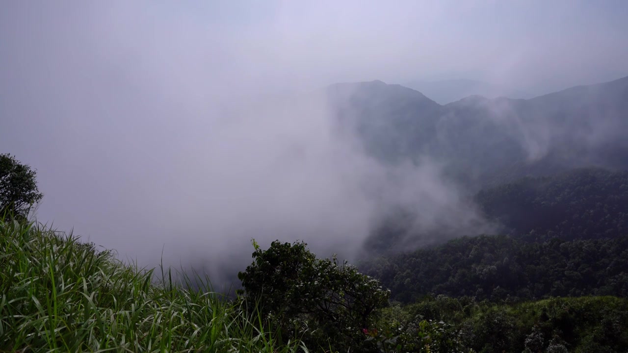 山峰云雾缥缈视频下载